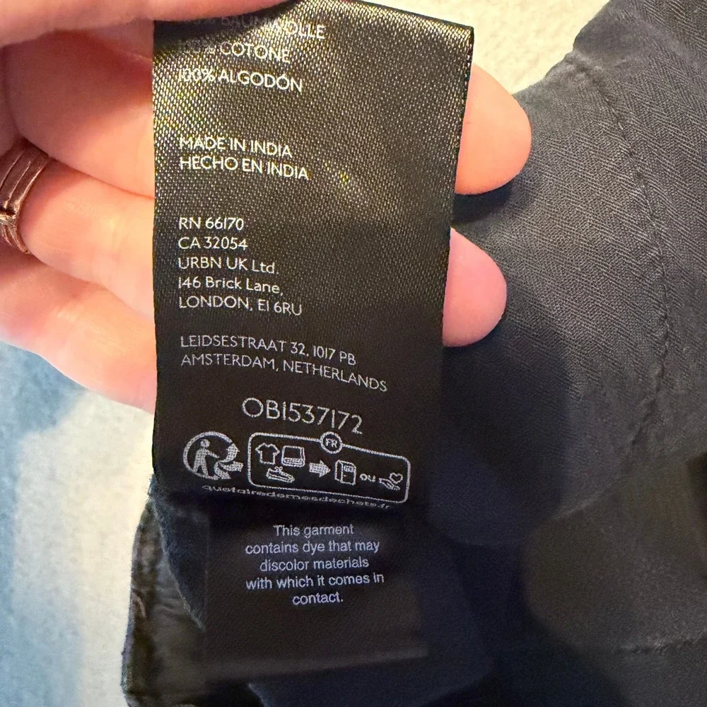 Free People We The Free Tahiti Pull-On Cargo Pants Black Women Size Small
